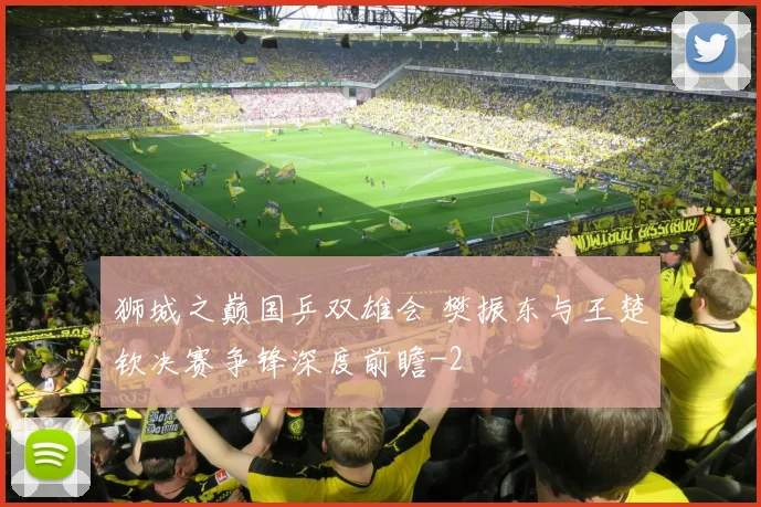 狮城之巅国乒双雄会 樊振东与王楚钦决赛争锋深度前瞻